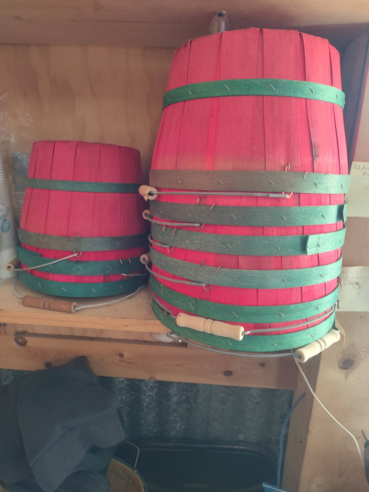 Red and Green Baskets